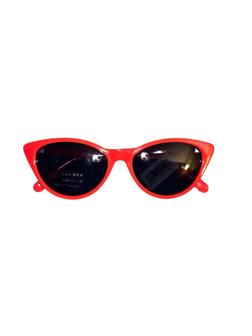LC Lauren Conrad Red Cat Eye Sunglasses with UV Protection